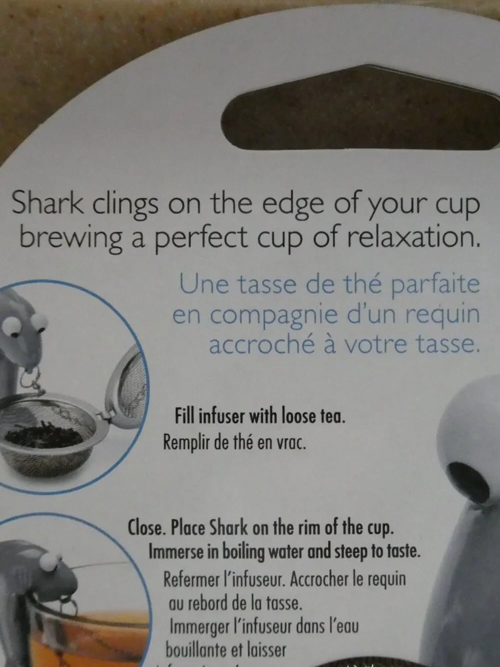 Jolie Shark Loose Leaf Tea Ball Stainless Steel Infuser - NEW